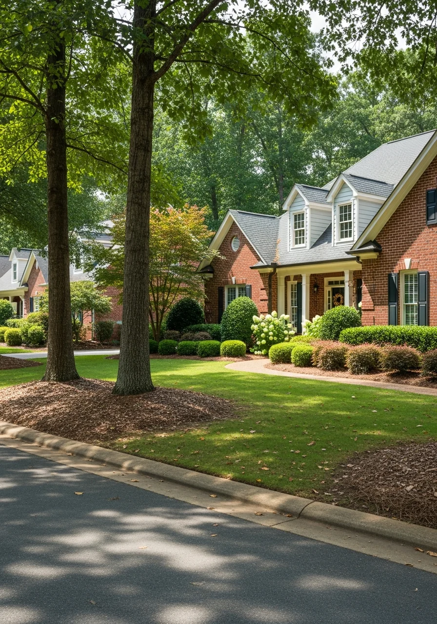 Greer home exterior with quality finishes and landscaping.